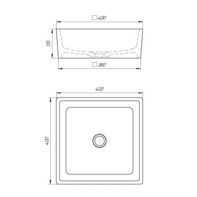 Раковина GRANADO Tremp white gel (gbs1105g) Винница - изображение 6