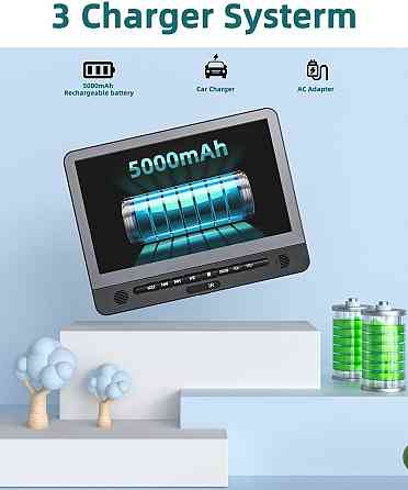 УЦІНКА! Портативний DVD-плеєр DVD USB-плеєр DESOBRY 12,5" Дніпро