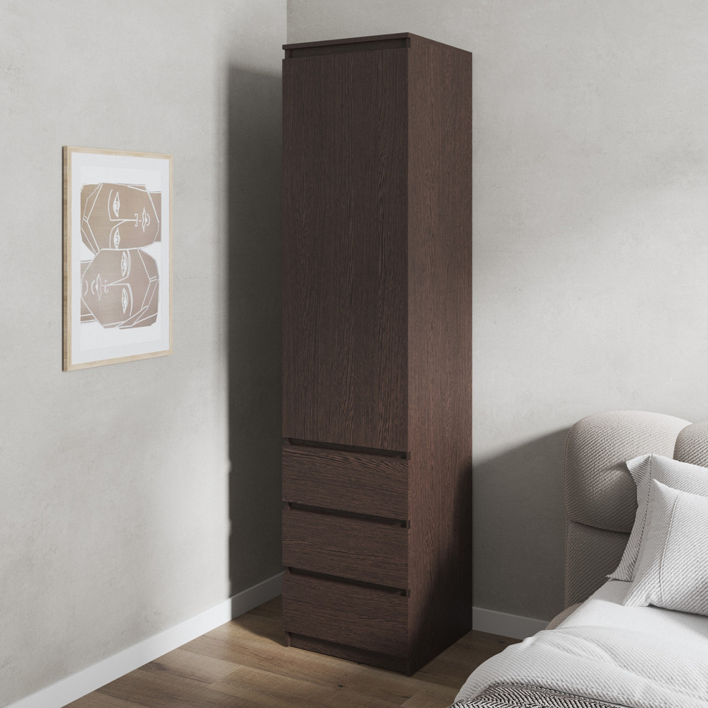 Шкаф для одежды VAYS, пенал с полками и ящиками, без ручек R-35 Львов - изображение 5