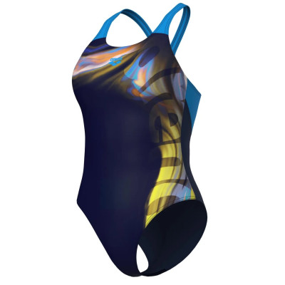 Купальник Arena Dreamhline Swimsuit V Back 008328-760 темно-синій 38 (3468337558927) Вінниця - фото 4
