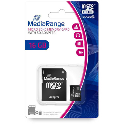 Карта памяти Mediarange 16GB microSD class 10 (MR958) Винница - изображение 2