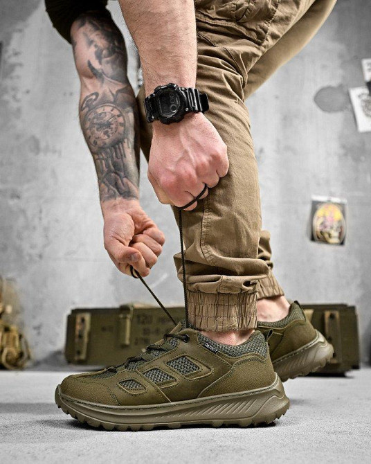 Літні тактичні кросівки PARTIOT олива ДЛ6469 Одеса - фото 10