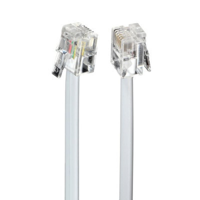 Патч-корд телефонный 10м RJ11 (6P4C) Cablexpert (TC6P4C-10M) Винница - изображение 1