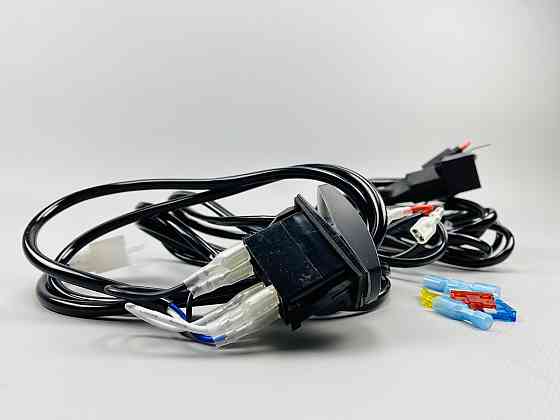 Проводка для будь-яких led фар і led bar в зборі 0-30A 3 м кабель перемикач/реле запобіжники Мукачево