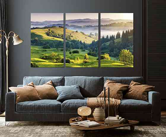 Модульная картина в гостиную / спальню  Краєвид гір    ART-030_3A 100х150 см Киев