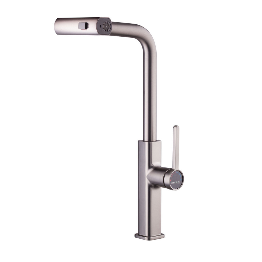 Змішувач для кухні з висувним виливом Mixxus Premium HAMMER 014 GRAPHITE   ( MI6955 ) 37781 Харків - фото 5