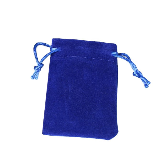 Подарочные мешочки из бархата на затяжках 10x15 см, 50 шт, синие, упаковка для ювелирных изделий и сувениров Киев - изображение 3