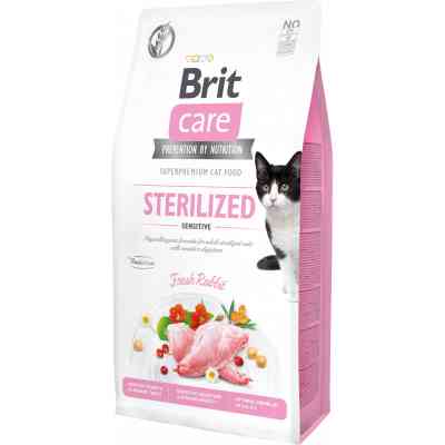 Сухой корм для кошек Brit Care Cat GF Sterilized Sensitive 7 кг (8595602540754) Винница