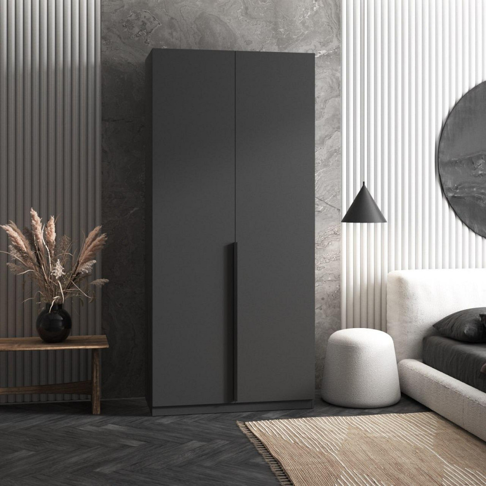 Шкаф для одежды VAYS M-27, со штангой и полками, ЛДСП, 100×50×220 см - для спальни, гостиной, прихожей Львов - изображение 7