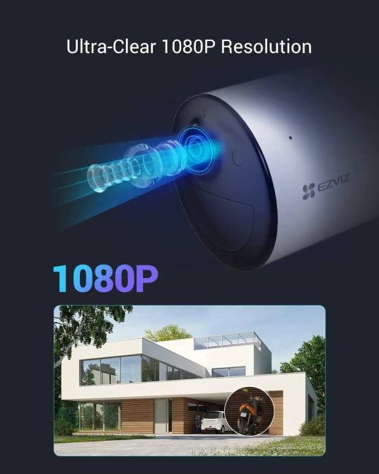 IP-камера автономная уличная EZVIZ CB3 беспроводная с ночным видением, 5200 мАч, обнаружение людей — Уценка Киев - изображение 6