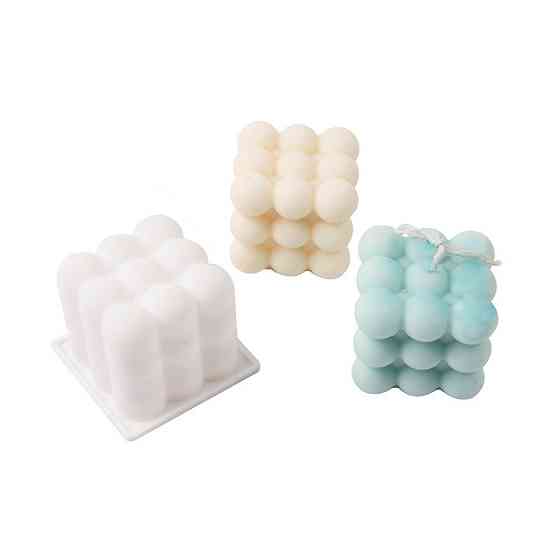 Форма для свічки силіконова 6 на 6 см білий Київ