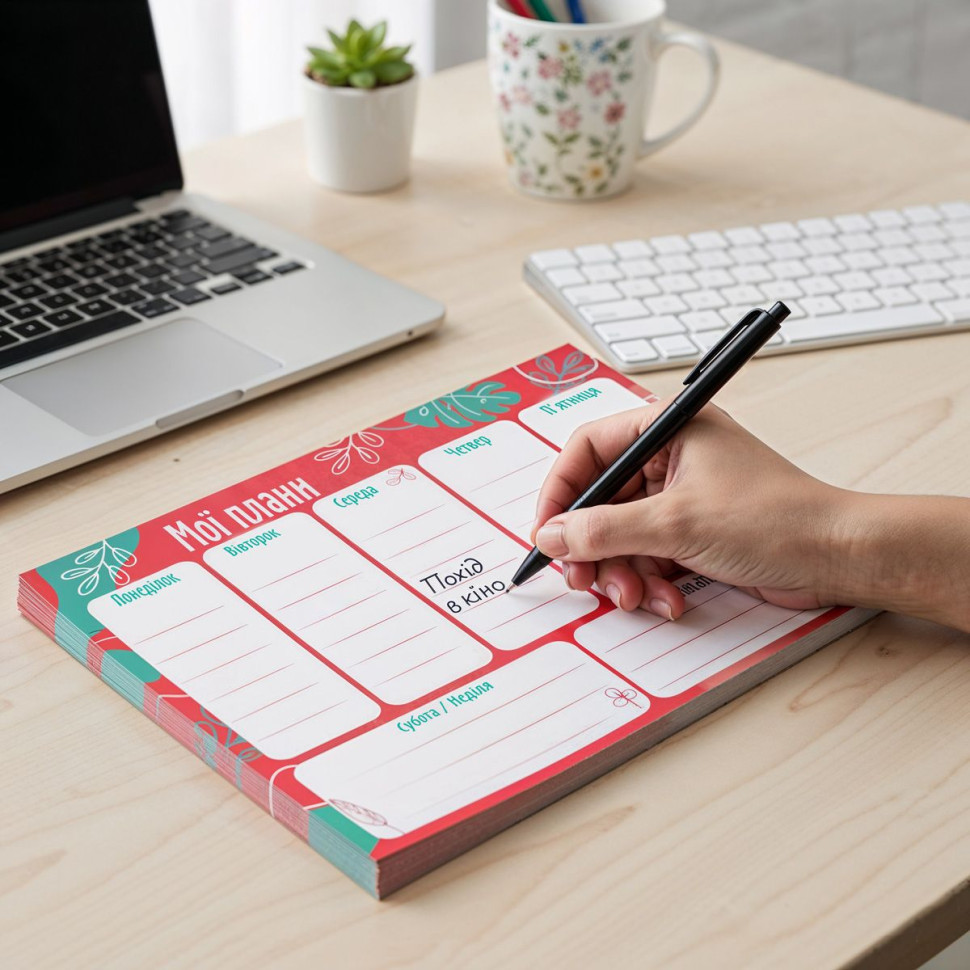 Планер тижневий VT9212-01, 20х14,3 см, 54 аркуші, українська Вінниця - фото 2