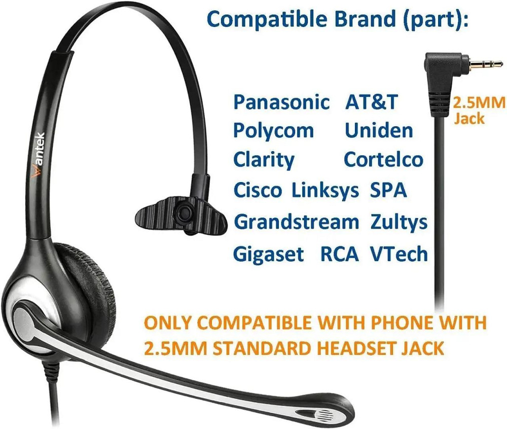 Провідні моно навушники/ гарнітура Wantek F600 (Б клас) Луцьк - фото 3