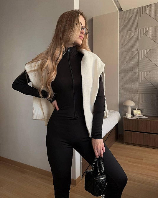 Женский повседневный теплый комбинезон на потайной молнии микродайвиг на флисе Одесса - изображение 7