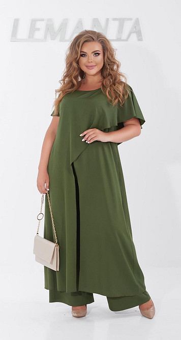 Ошатний брючний костюм великого розміру (50) Київ - фото 1