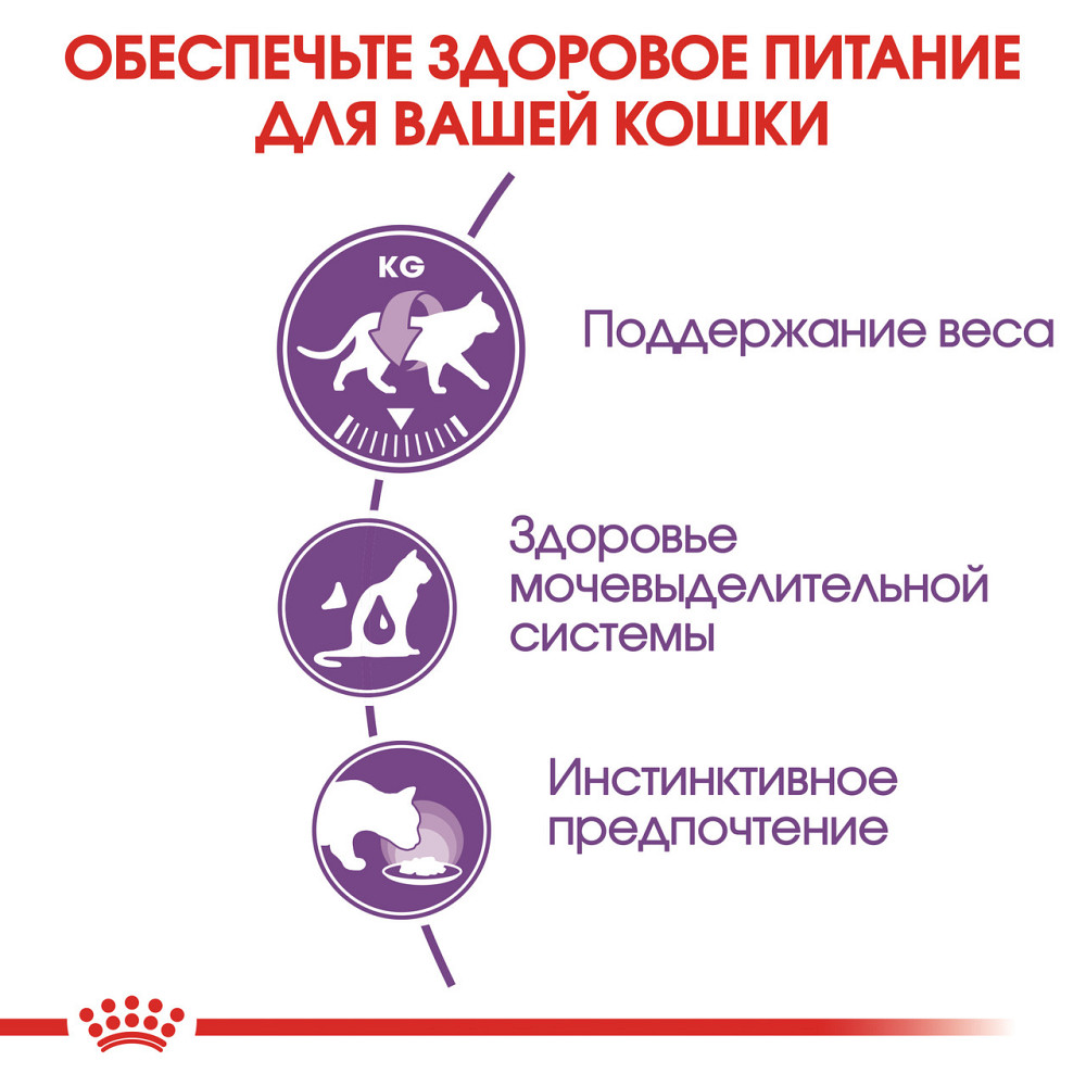 Вологий корм для дорослих стерилізованих котів ROYAL CANIN STERILISED IN JELLY 0.085 кг Київ - фото 3