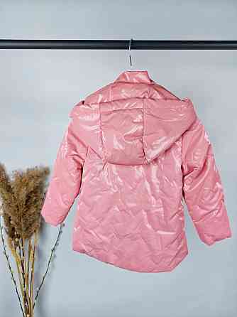 Демисезонная розовая куртка для маленьких девочек 80,86 Николаев