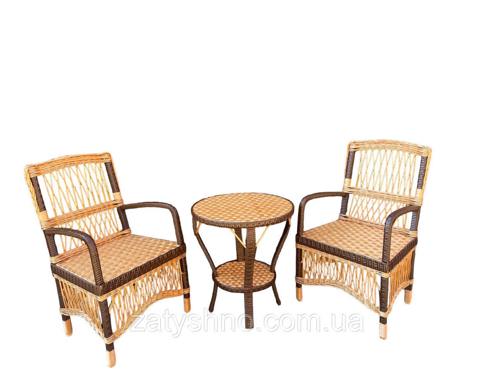 Меблі плетені зі стільцями Київ - фото 1