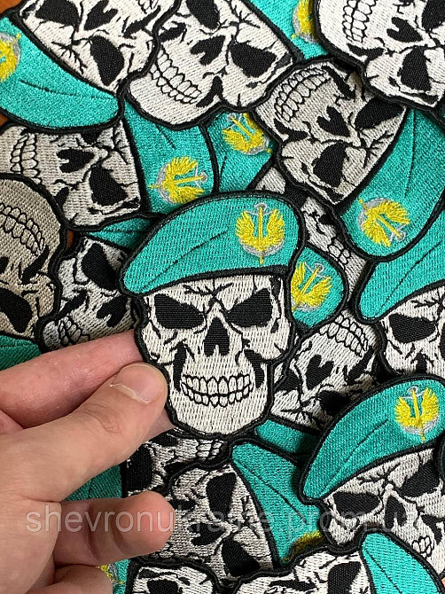 Шеврон Череп морская пехота (Форма контурная. На липучке) Размер 8x6см Киев - изображение 4