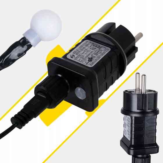 Світлодіодна гірлянда кульові вогні 300 LED 30 метрів Izoxis (26264) Теплий білий Нововолинськ