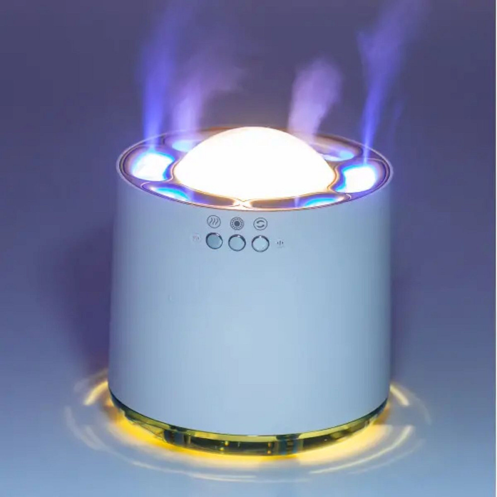 Happy Life Зволожувач повітря з RGB-підсвічуванням і синхронізацією з музикою 800 мл, білий Киев - изображение 4