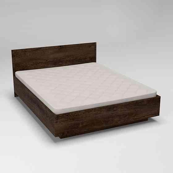 Кровать Кристалл №2 двуспальная, Дуб Конкордия, 2035х1632х850 Львов