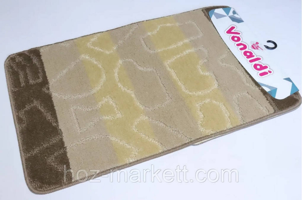 Коврики для ванной бежевый производство Турция 80 х 50 см и 50 х 40 см Харьков - изображение 1