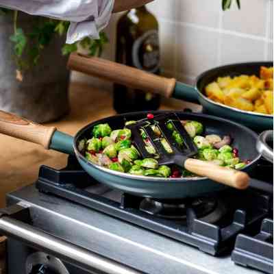 Сковорода GreenPan Mayflower Вок 28 см, 3,6 л з керамічним покриттям, блакитний (CC001683-001) Вінниця