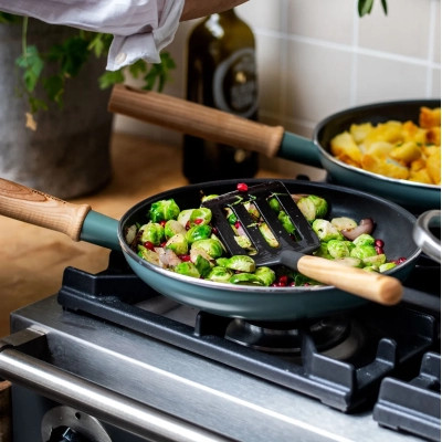 Сковорода GreenPan Mayflower Вок 28 см, 3,6 л з керамічним покриттям, блакитний (CC001683-001) Вінниця - фото 3