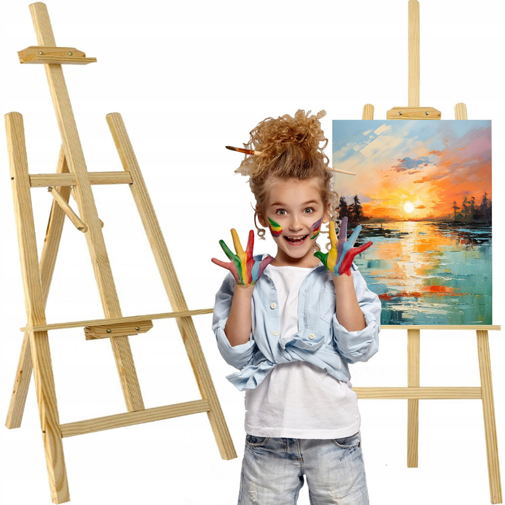 Мольберт деревянный регулируемый для рисования Maaleo (22621) Нововолынск - изображение 1