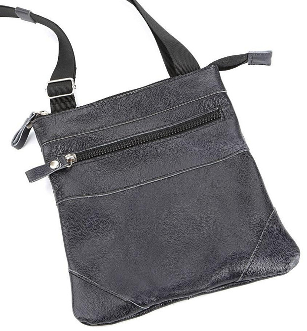 Сумка кожаная Синяя (SHVIGEL) Киев - изображение 10