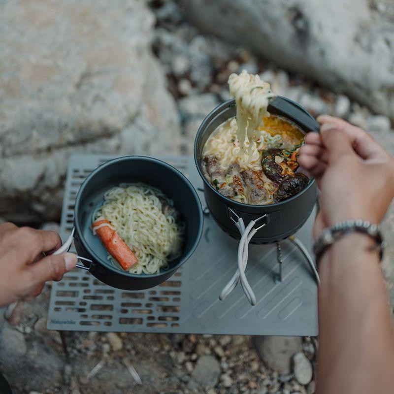 Набір посуду для кемпінгу Naturehike CNK2300CJ0002 алюміній (котел + сковорода) 1.8 л Вінниця - фото 8