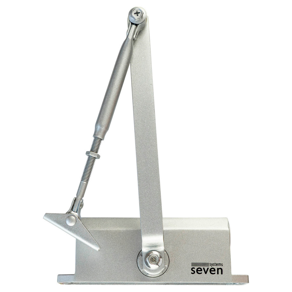 Дотягувач дверей від 40 до 65 кг SEVEN DC-7742 silver Київ - фото 12