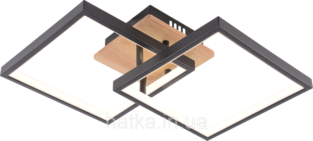 Люстра потолочная светодиодная VALESO DK6589-2 LED 41W Чёрный+Дерево Киев - изображение 3