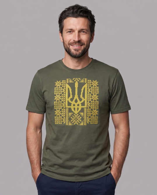 Патріотична футболка з Тризубом Київ - фото 3