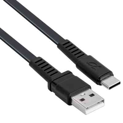 Дата кабель USB 2.0 AM to USB-C 1.2m black RivaCase (PS6002 BK12) Винница
