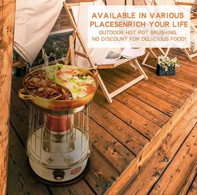 Гасовий нагрівач плита Turbo WKH-3300 3КВ для обігрівання та приготування їжі Одеса - фото 10