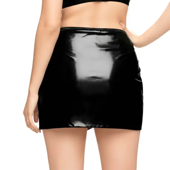 Лакована сексуальна спідниця Art of Sex - Malibu, колір чорний, L-2XL Львов