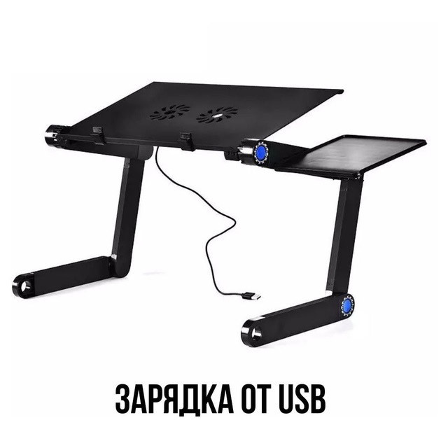 Столик для ноутбука с регулируемым наклоном Laptop Table T8, Удобный столик для ноутбука в кровать GT-82 Львов - изображение 14