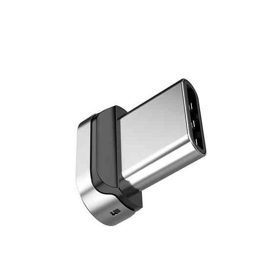 Наконечник Type-C USB PZOZ для магнітного кабелю (Сріблястий, 3A) Николаев