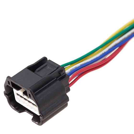 Електричний з'єднувач із дротом, 10-контактний Чорний, Пластик, Київ