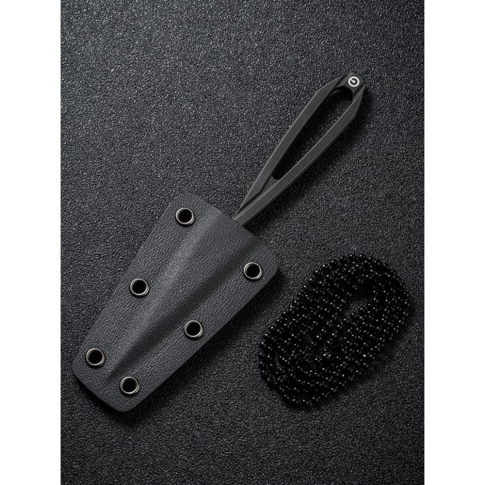 Ніж фіксований тактичний Civivi D-Art, D2 (12.5 см) чорний Київ - фото 15