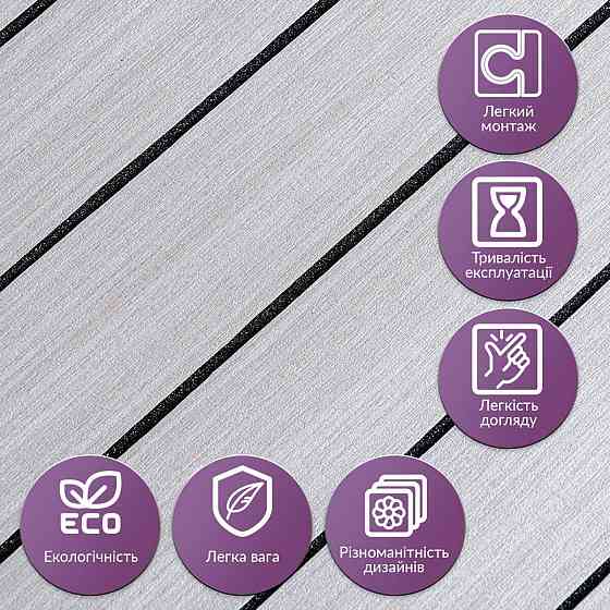 Покрытие виниловое самоклеющееся 3D рейки 600х600х2,8мм Кедр серебряный SW-00002198 Днепр