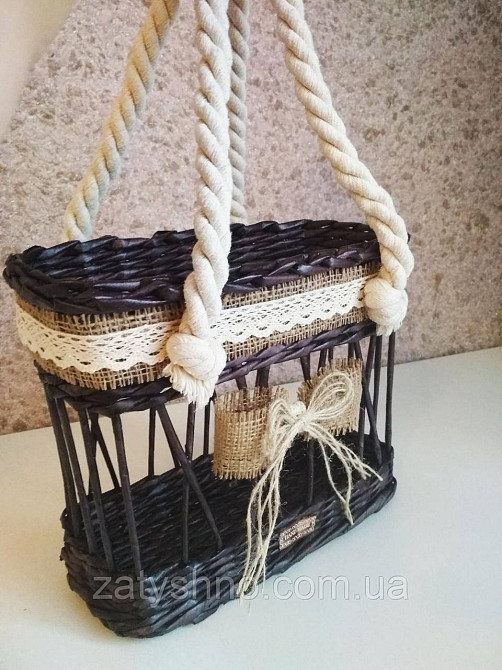 Сумка плетена для фотосесії Київ - фото 1