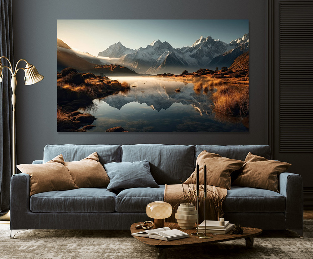 Картина холст у вітальню / спальню   Природа гір     MLP_73 ( 60х30см ) 80х160см Київ - фото 3