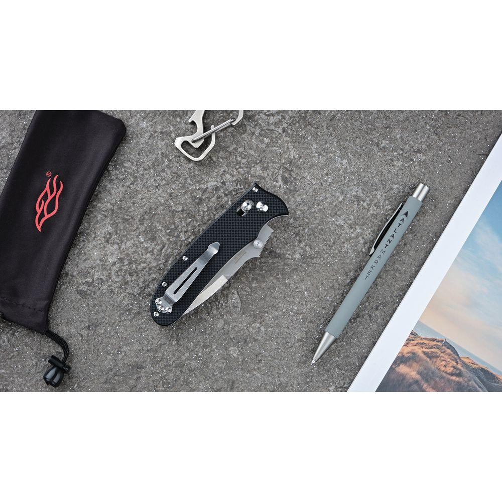 Нож складной Ganzo D704-BK черный (D2 сталь) Ровно - изображение 7