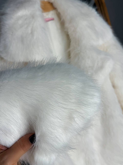 Шуба жіноча Fancy Matinee 5902 оверсайз з кишенями біла, білий, L Київ - фото 6