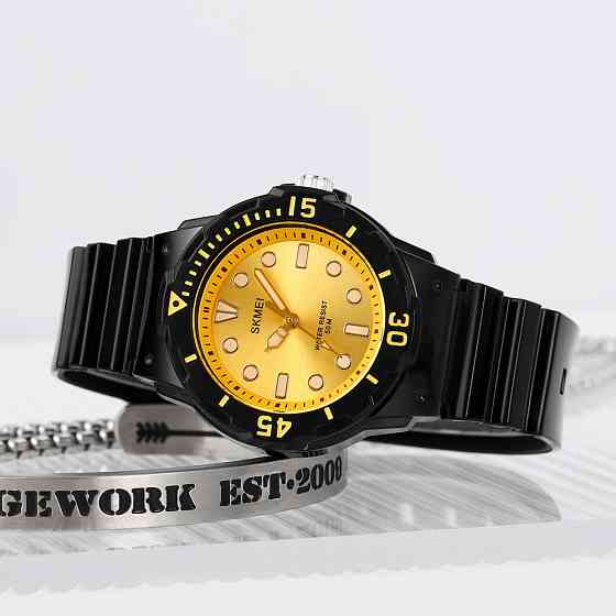 Skmei 2012BKGD Black-Gold SBR Київ