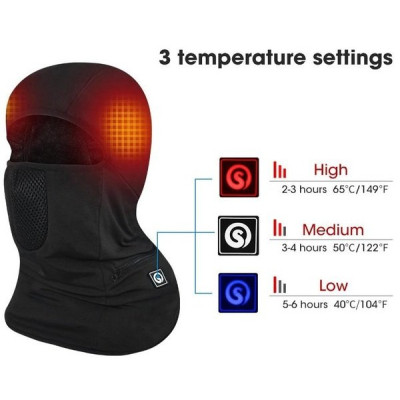 Балаклава з підігрівом 2E Shadow Black M (2E-HBSWM-BK) Вінниця - фото 1