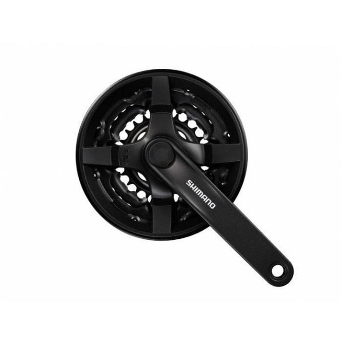 Шатуны велосипедные Shimano FC-TY301, 170MM, 42X34X24T с защитой Бровары - изображение 1